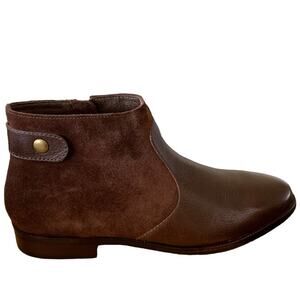 J Jill booties ankle boots suede and smooth leather. Size zip Size 9.5